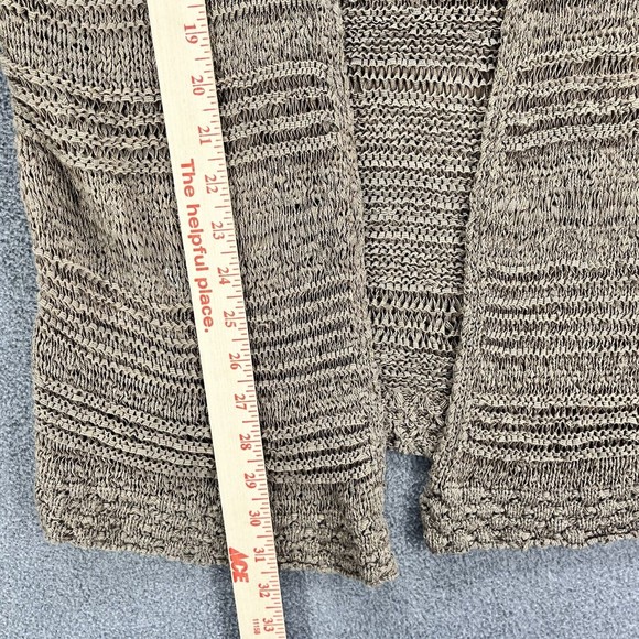 H&M Cardigan Womens Size M Brown Long Sleeve Open Knit - Picture 16 of 16